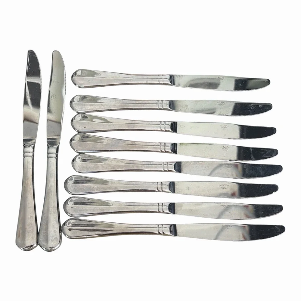 Mikasa Colette 18/10 Stainless Steel Dinner Knives Glossy Vietnam Set of 1